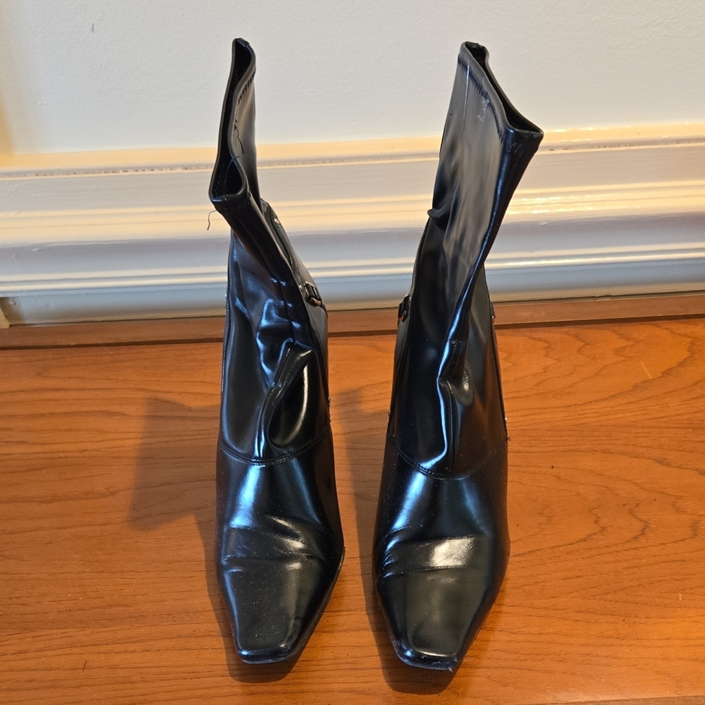 Marc Fisher Sleek Black Heeled Boots